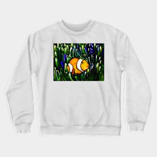 clownfish tiles Crewneck Sweatshirt